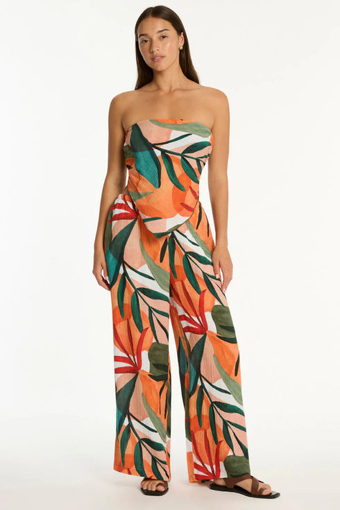 Sea Level Tropaluxe Scarf Crop Top Ot